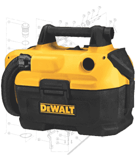 DeWalt Blower & Vacuum Repair Parts